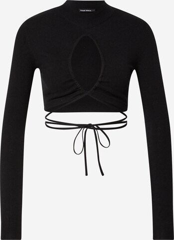 Pull-over Tally Weijl en noir : devant