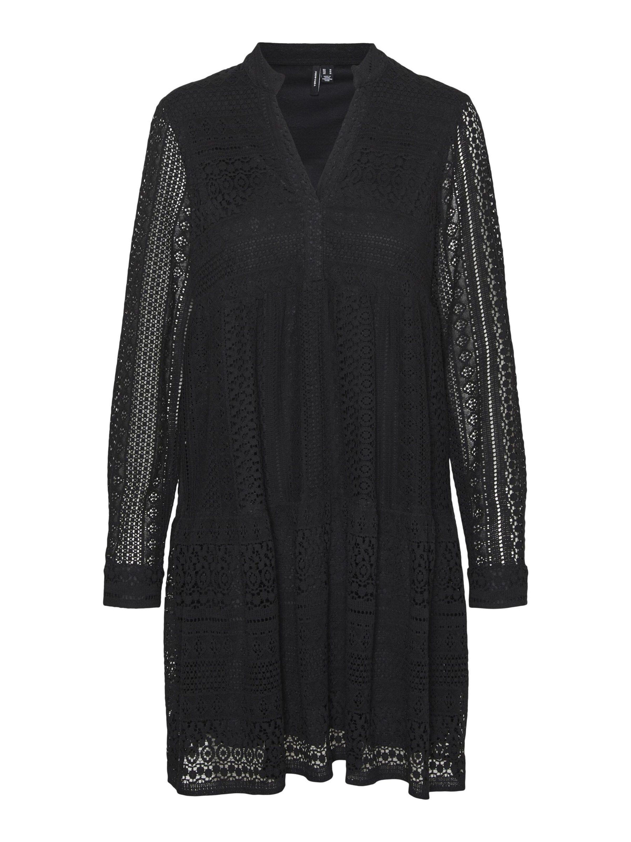 Vero Moda Curve Tunic in Black: front