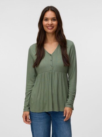 MAMALICIOUS Shirt in Groen: voorkant