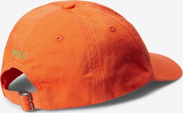 Pălărie de la Polo Ralph Lauren pe portocaliu