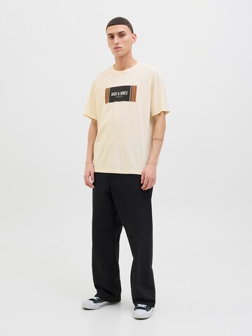 balta JACK & JONES Marškinėliai 'JJHAYATO'