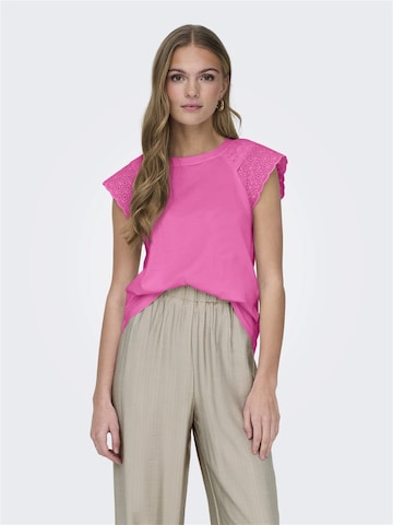 ONLY T-Shirt 'XIANA' in Pink