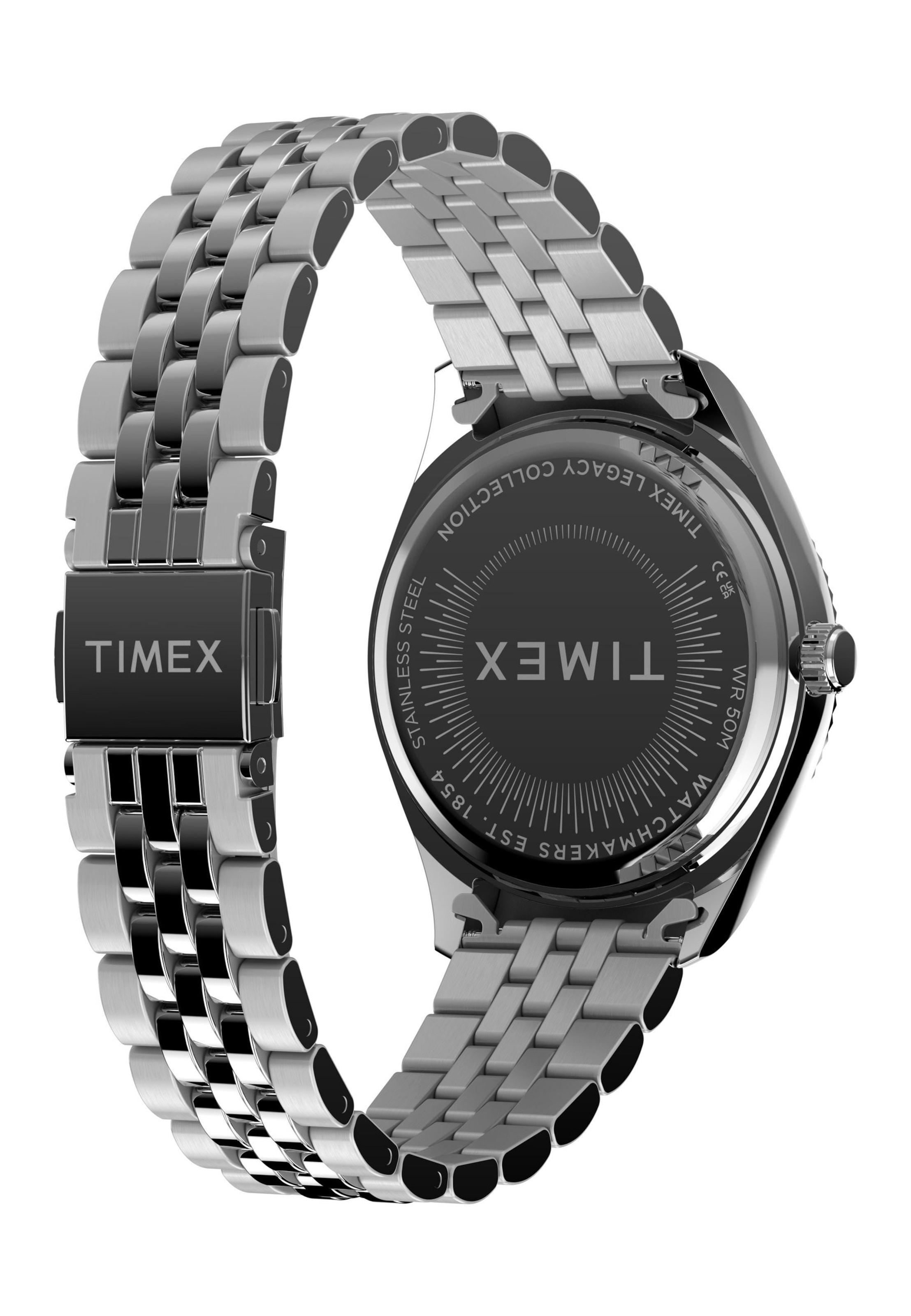 Montre à affichage analogique TIMEX en argent