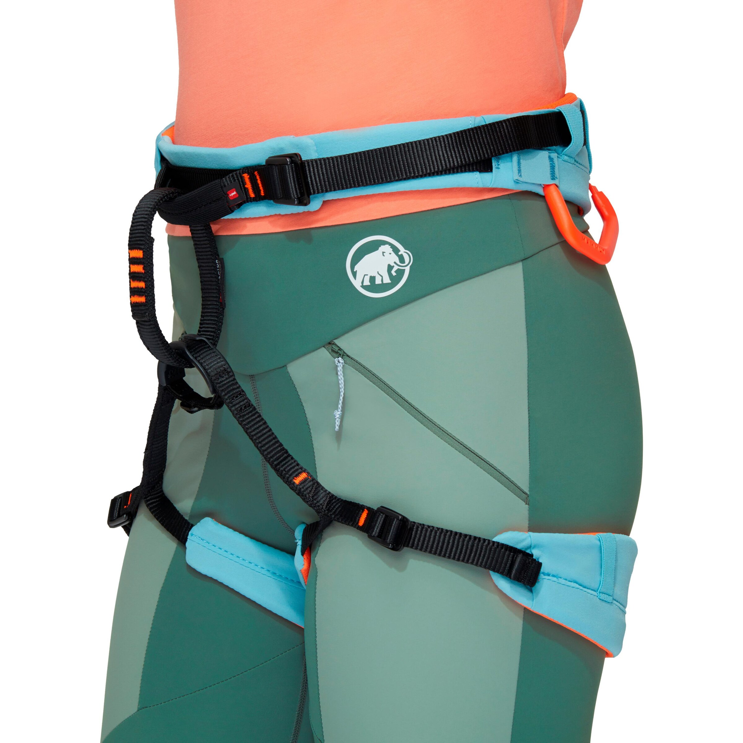 MAMMUT Skinny Sporthose 'Aenergy' in Grün