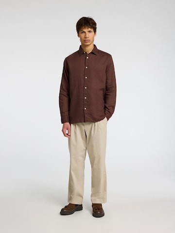 SELECTED HOMME Regular Fit Skjorte i brun