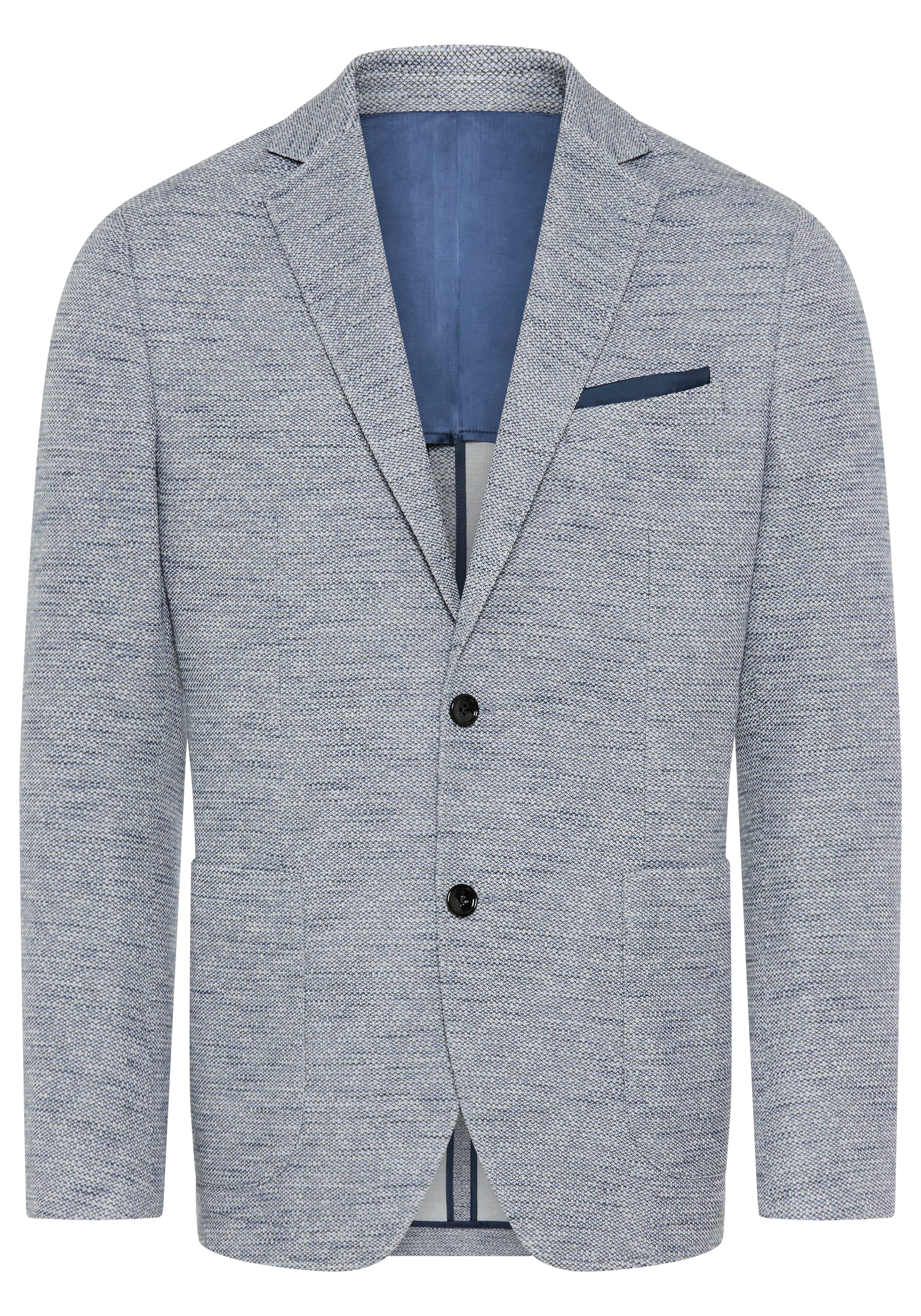Bruno Banani LM Slim fit Business Blazer in Blue: front