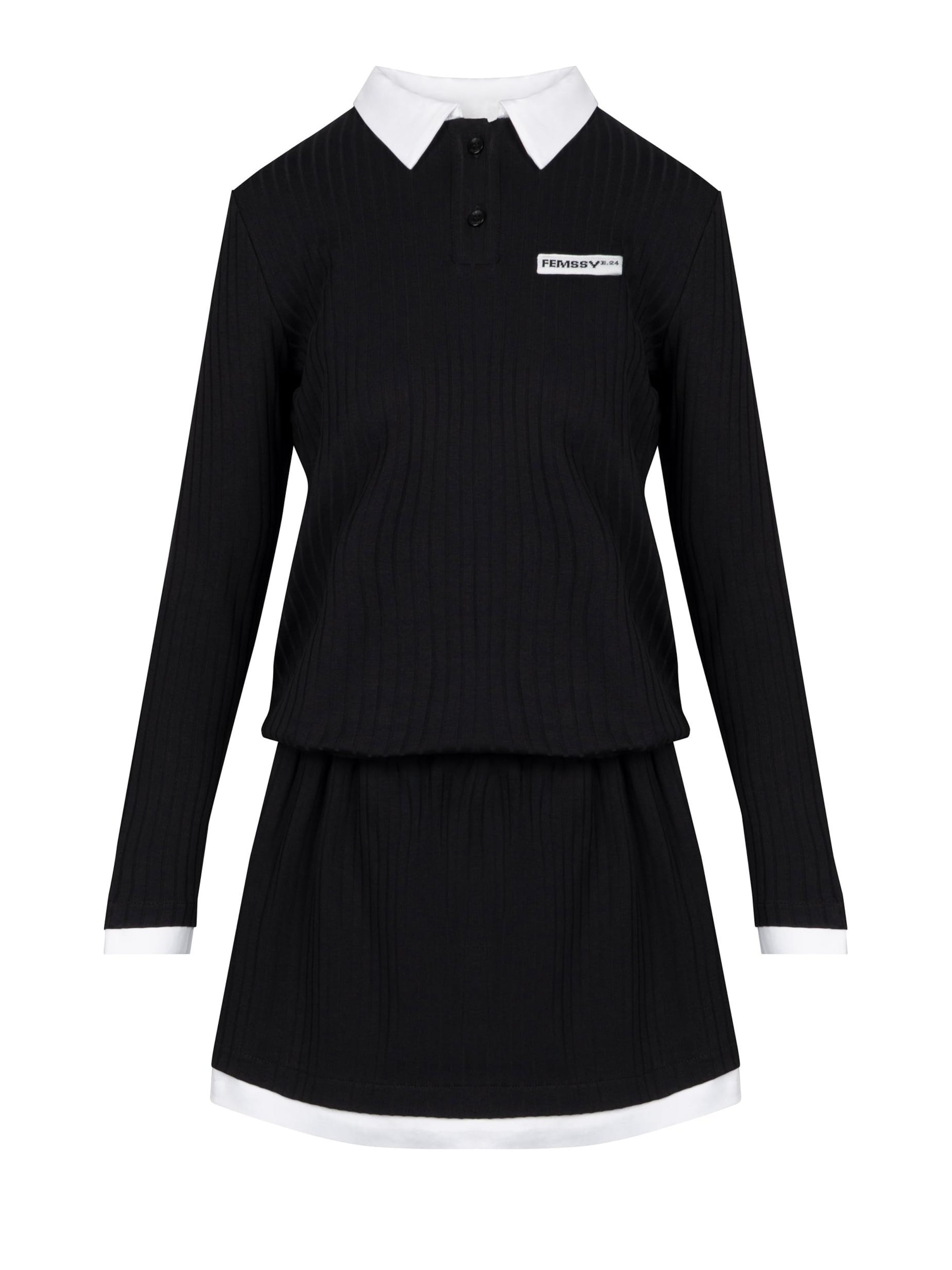 FEMSSY Dress 'CHERRY' in Black: front