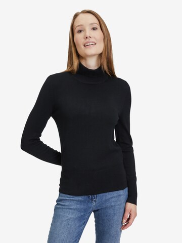 Betty Barclay Basic-Strickpullover mit Kragen in Schwarz: predná strana