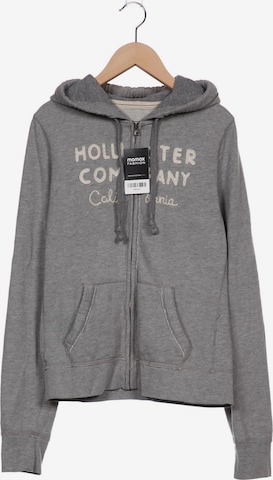 HOLLISTER Sweatshirt & Zip-Up Hoodie in L in Grey: front