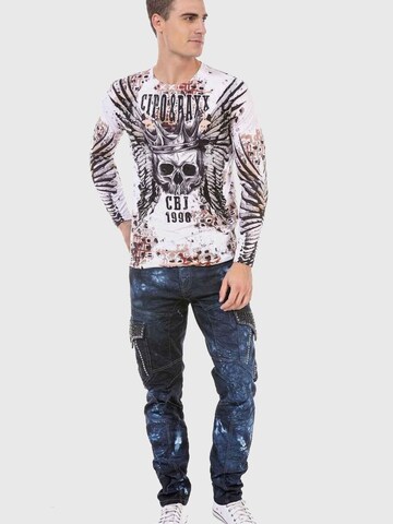 Coupe slim Jean CIPO & BAXX en bleu