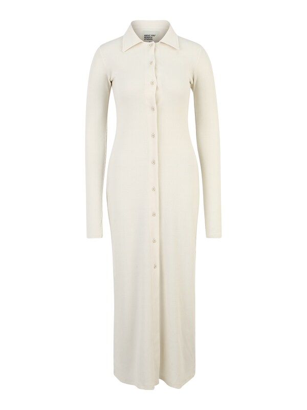 ABOUT YOU REBIRTH STUDIOS Knit Cardigan 'Dalia Cardigan' in Off White