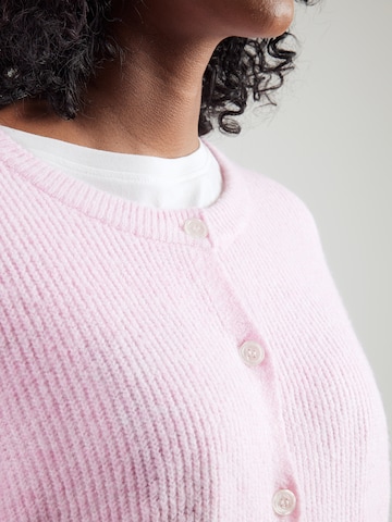 PIECES Curve Kardigan 'PCSILLY' w kolorze fioletowy