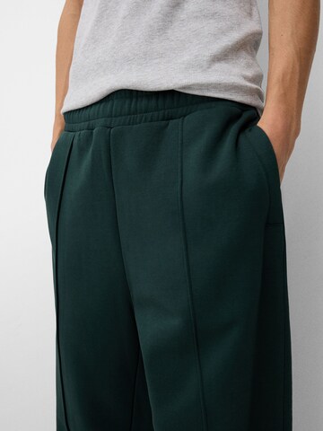 Bershka Wide leg Trousers in Green