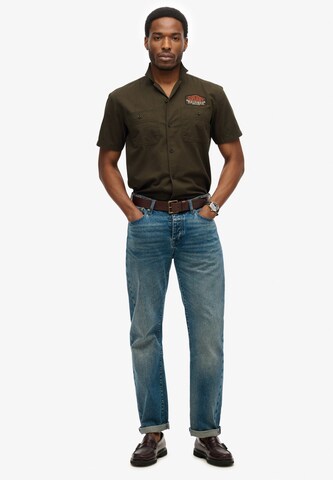 Superdry Regular fit Overhemd in Groen