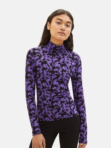 TOM TAILOR DENIM Shirt in Purple: front