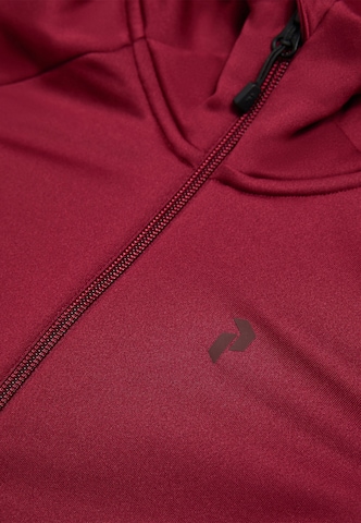Veste de sport 'Jr Rider Essentials Midlayer Zip Hood' PEAK PERFORMANCE en rouge