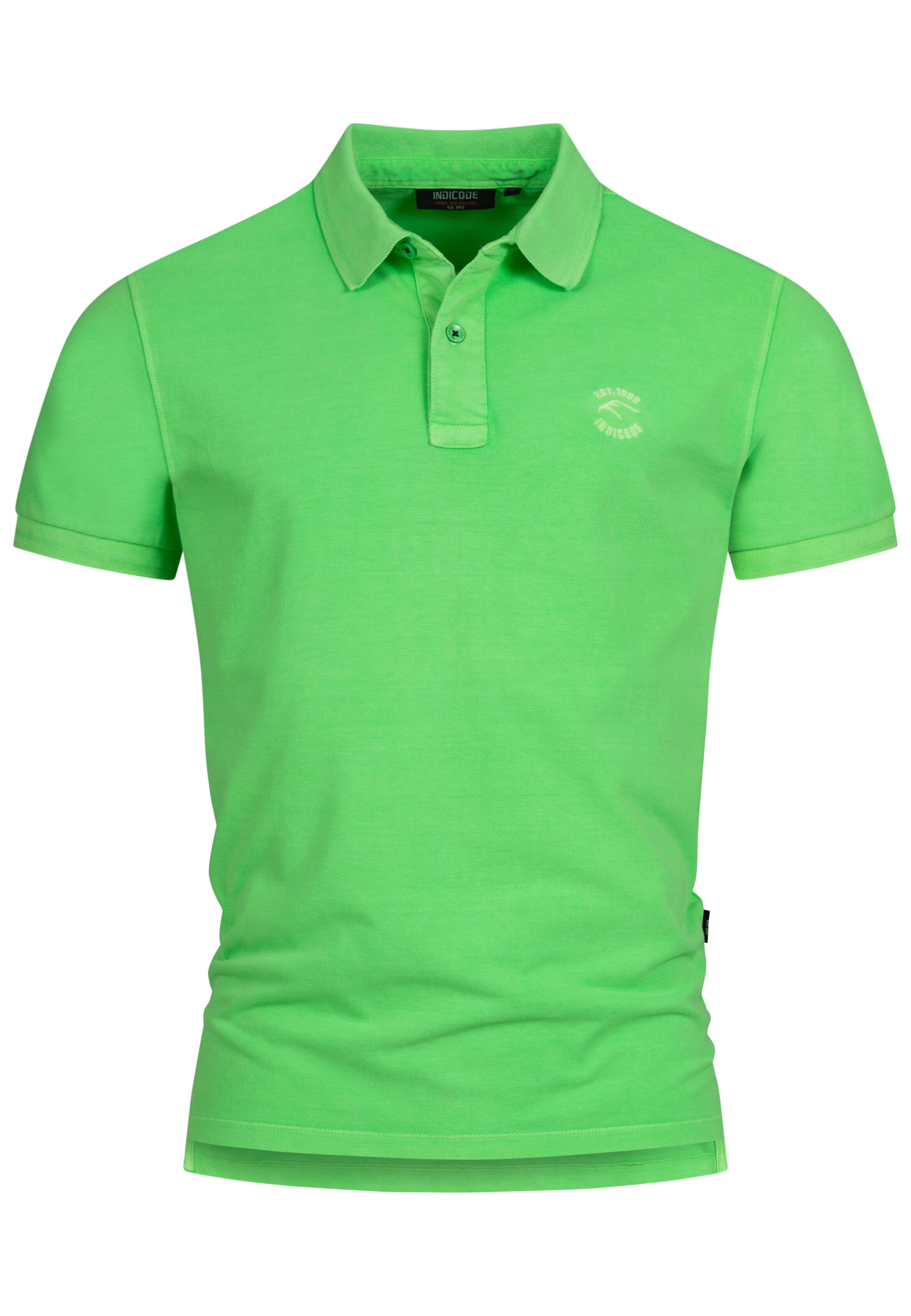 INDICODE JEANS Shirt ' Jorah ' in Groen: voorkant