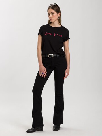 Cross Jeans Shirt '56010' in Schwarz