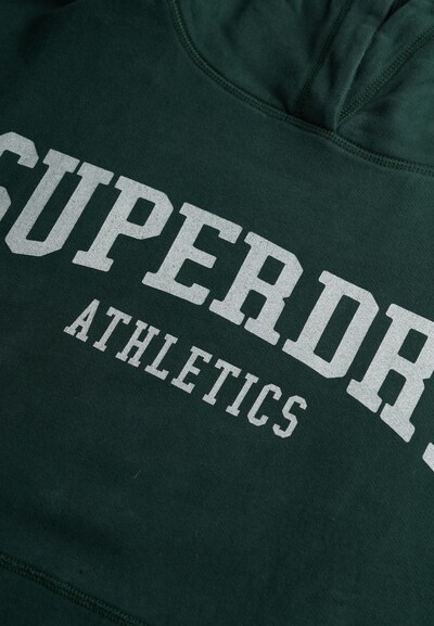 Superdry Sweatshirt 'Athletic Essentials' in Green / White, Item view