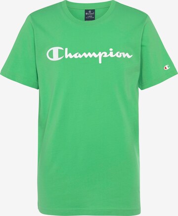 T-Shirt Champion en vert : devant