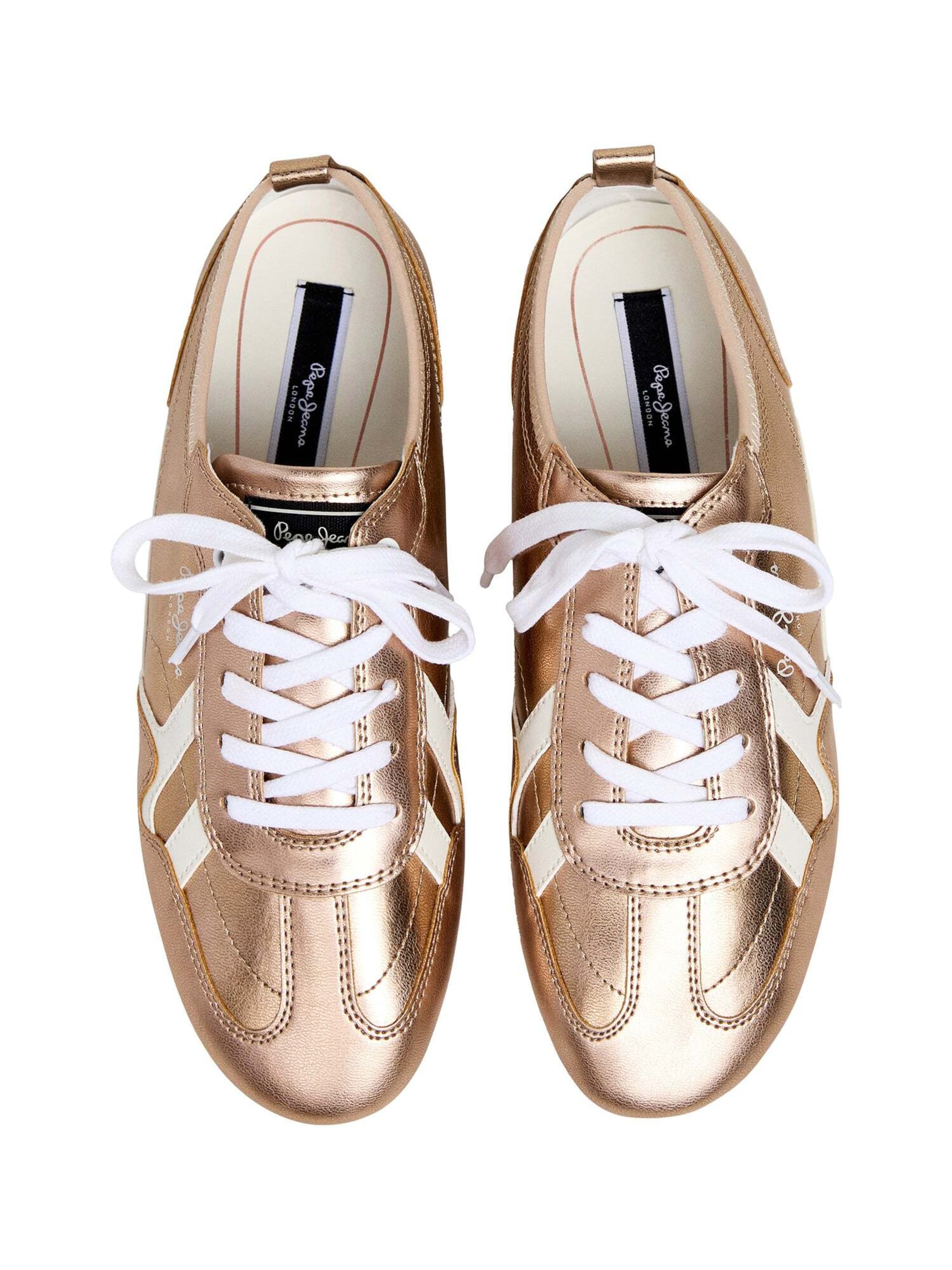 Baskets basses 'NOA SHINE' Pepe Jeans en or