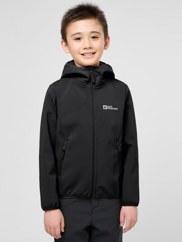 JACK WOLFSKIN Outdoorová bunda – černá: přední strana