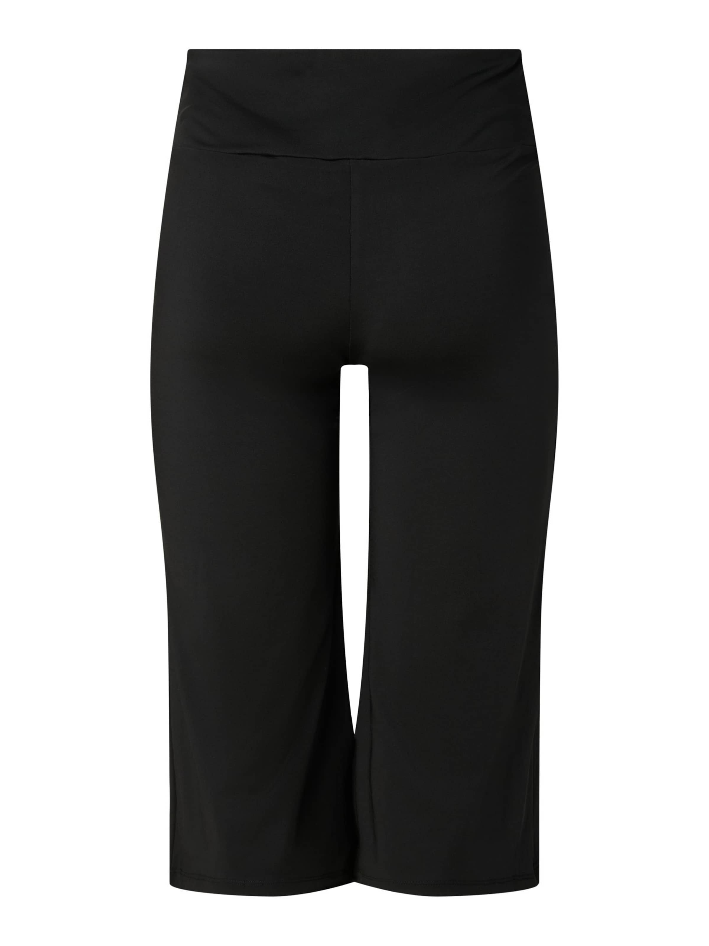 PIECES Wide leg Broek 'SOFIA ' in Zwart