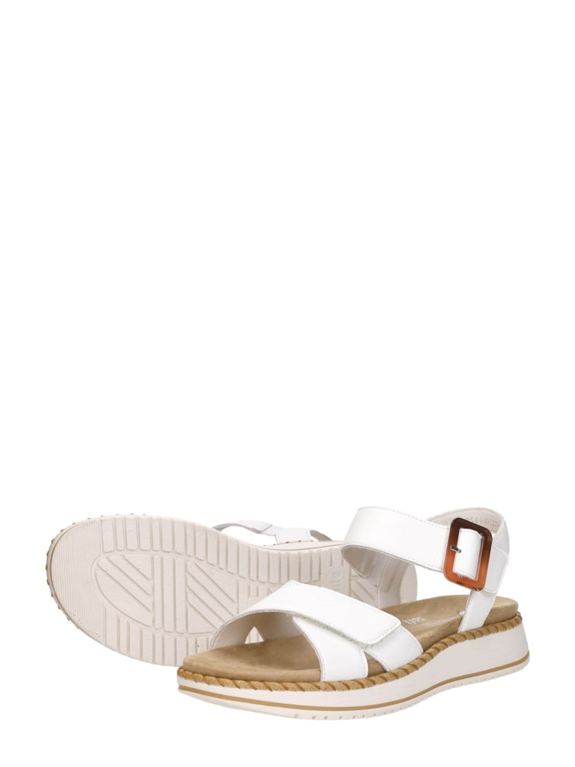 Sandales 'Sandalen Plat' REMONTE en blanc