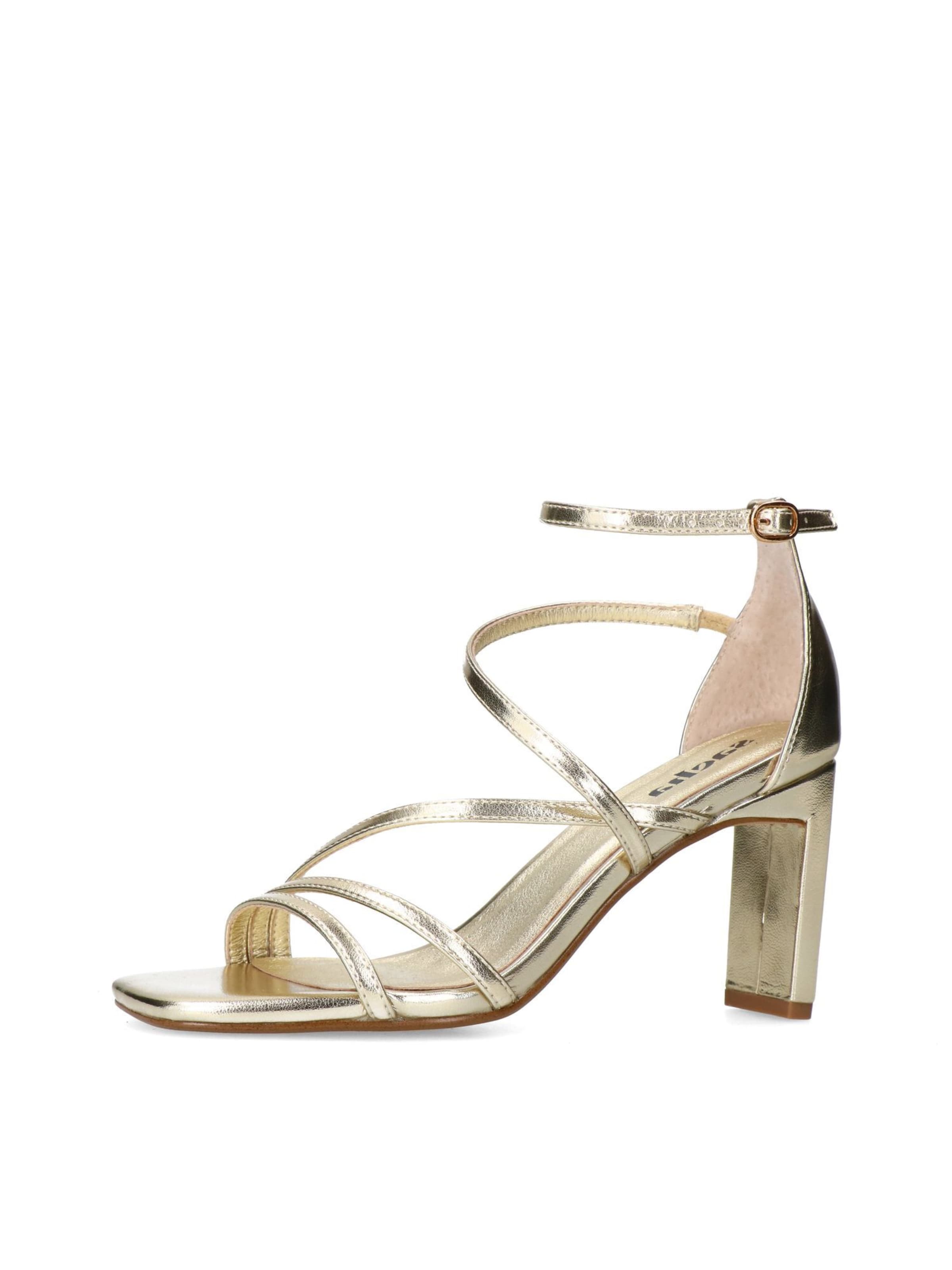 Sandales SACHA en or : devant