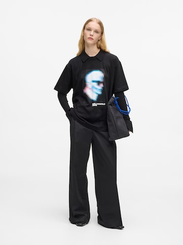 KARL LAGERFELD JEANS - Camiseta 'DIGITIZED' en negro