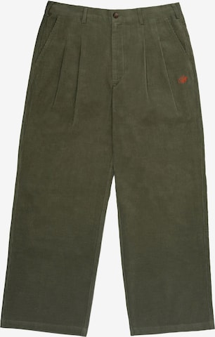 Prohibited Pleat-Front Pants 'Ranger' in Green: front