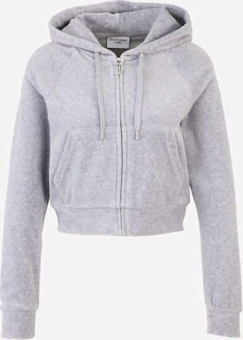 Juicy Couture Petite - Sudadera con cremallera 'MADISON' en gris: frente