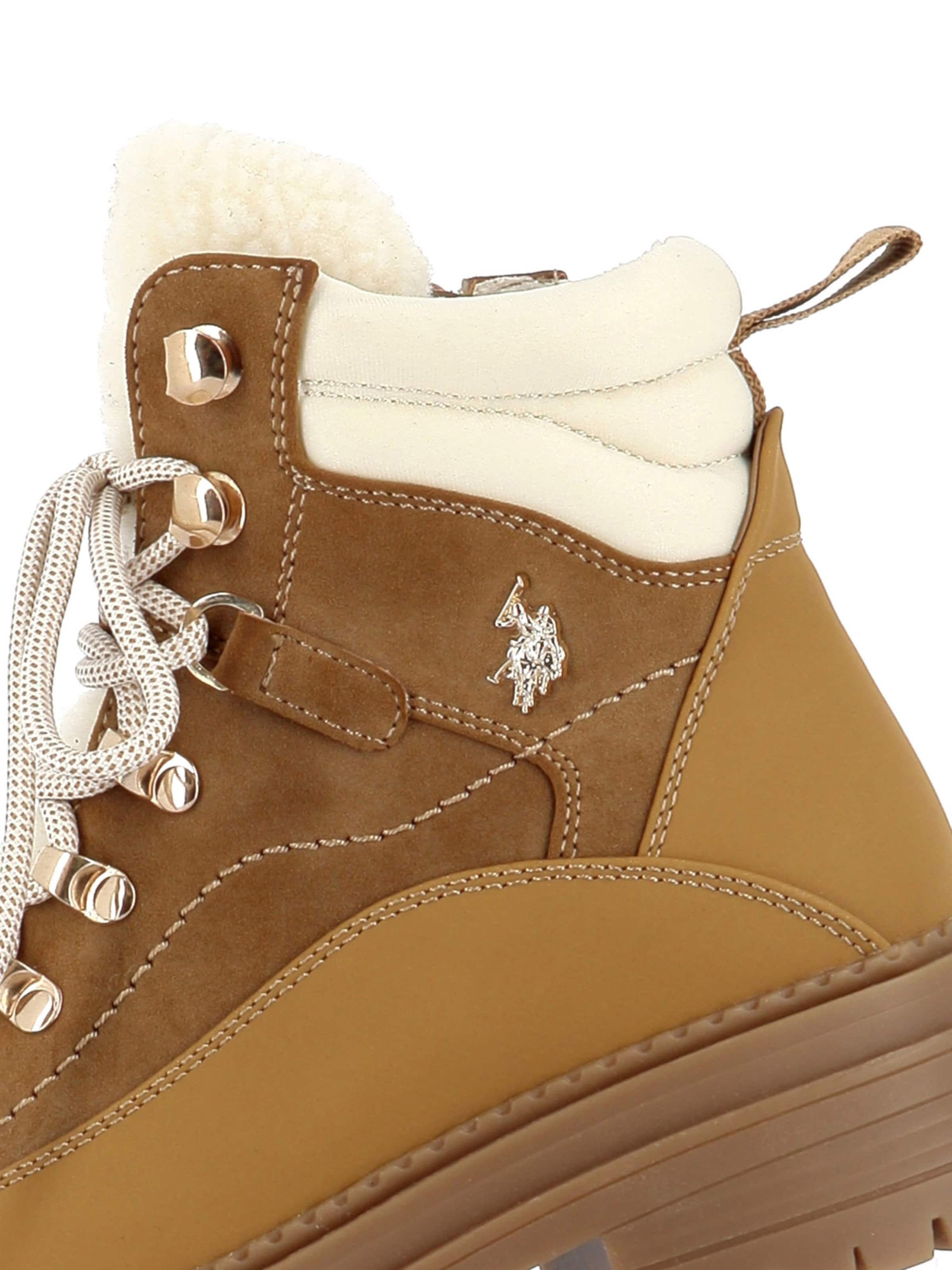 US POLO ASSN. - Botines con cordones en marrón