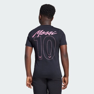 ADIDAS PERFORMANCE Funktionsshirt 'Messi Name & Number' in Schwarz: Vorderseite