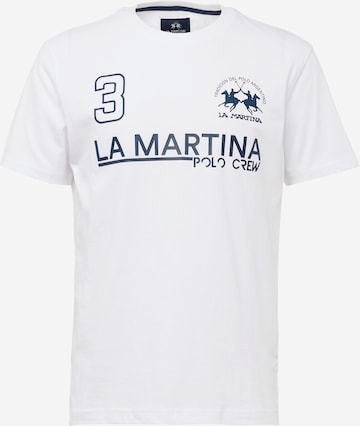 La Martina T-shirt i vit: framsida