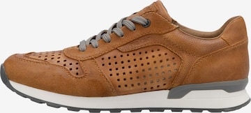 Rieker - Calzado deportivo con cordones 'Sneaker aus Sheepsuede-Leder' en marrón: frente