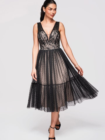 Ombre Dress in Black