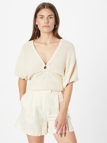 Lindex Sweater in Beige: front