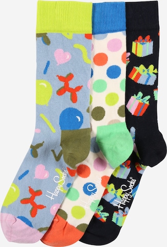 Chaussettes 'Happy Birthday' Happy Socks en bleu