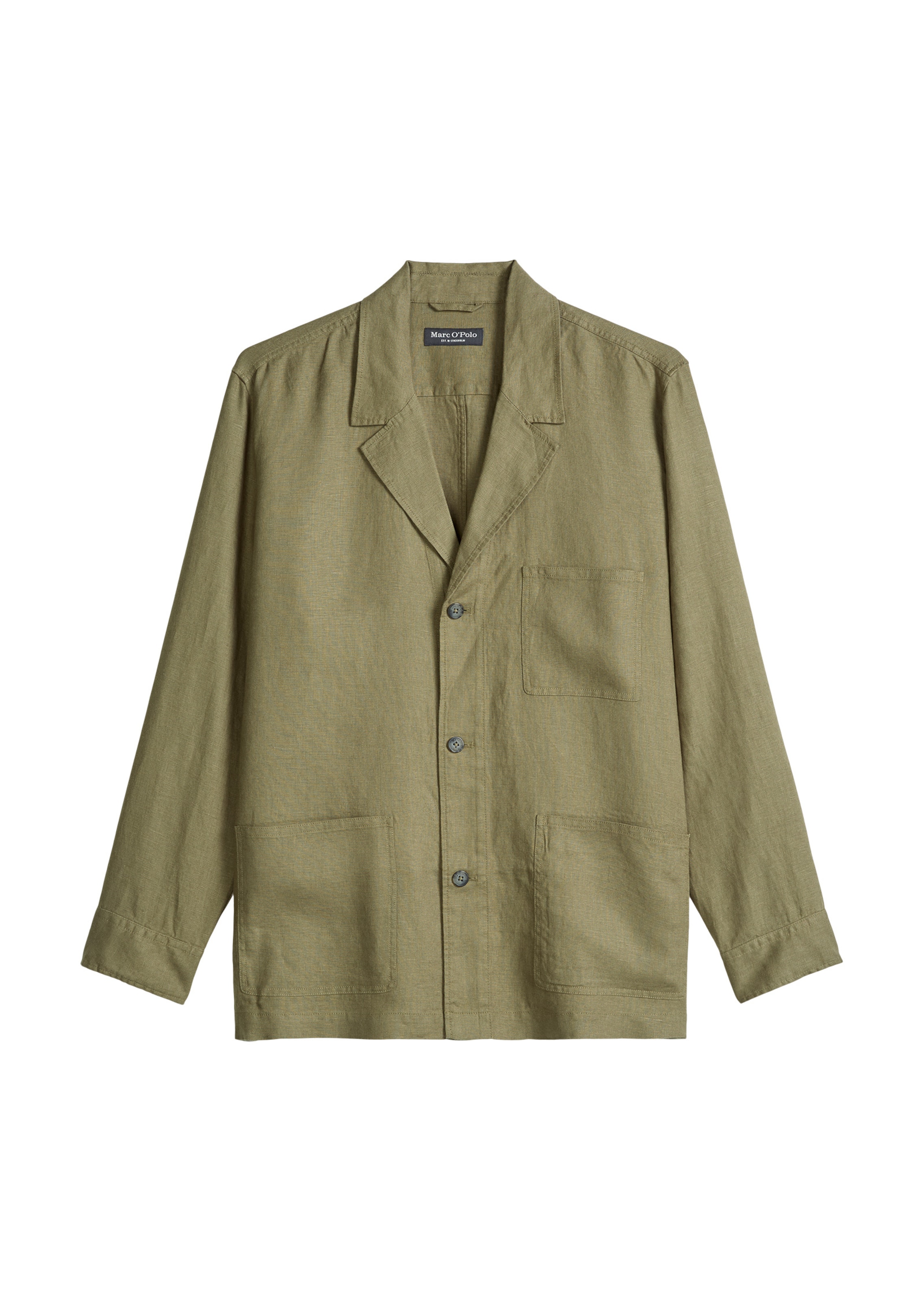 Fit confort Veste de costume Marc O'Polo en vert : devant