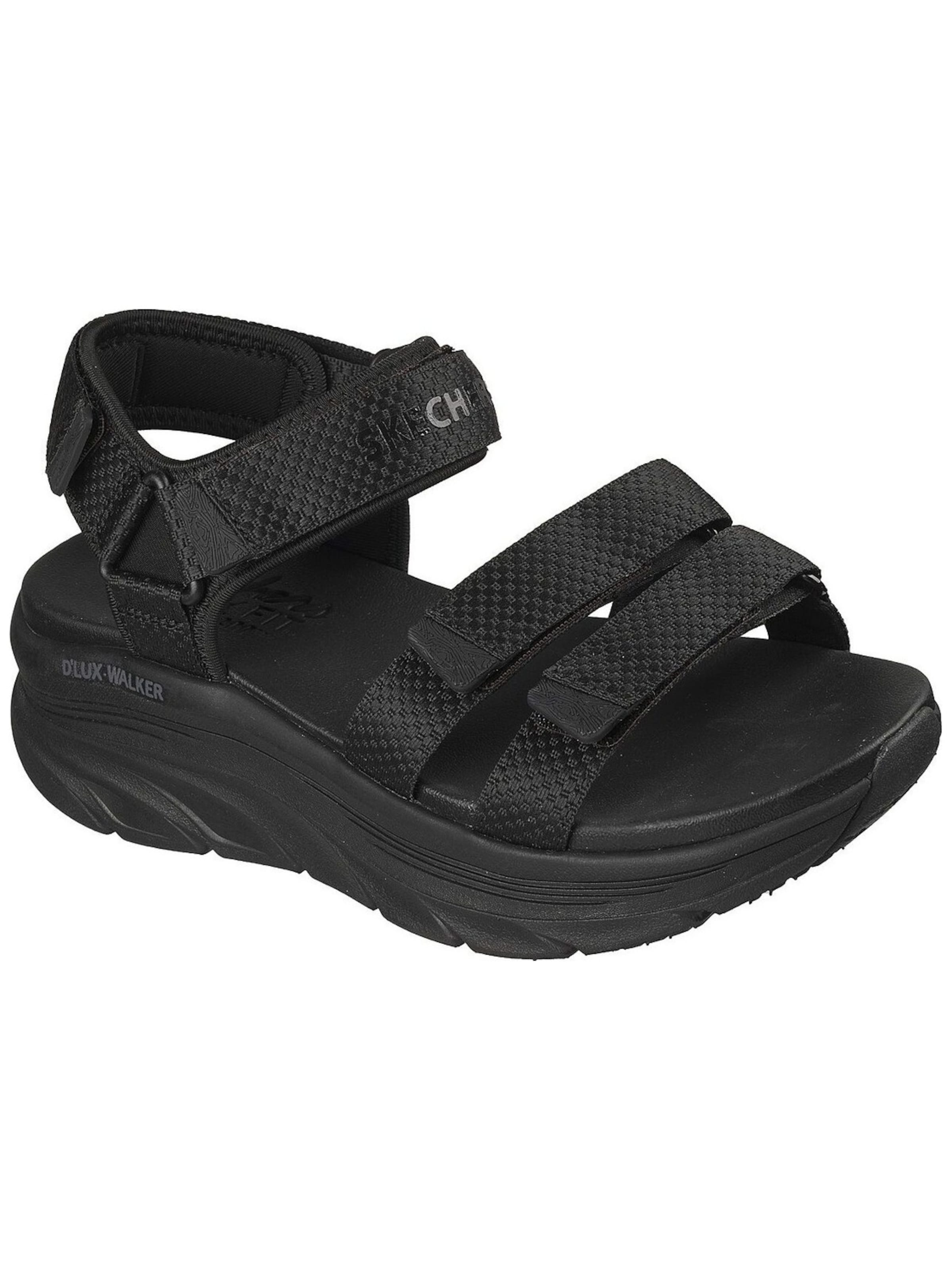 SKECHERS Sandale‌‌‌‌‌‌ in Schwarz: Vorderseite