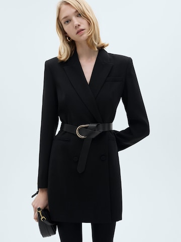 MANGO Shirt Dress 'Loida' in Black: front