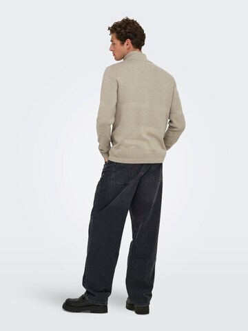 Only & Sons - Cárdigan 'ONSMALIK' en beige