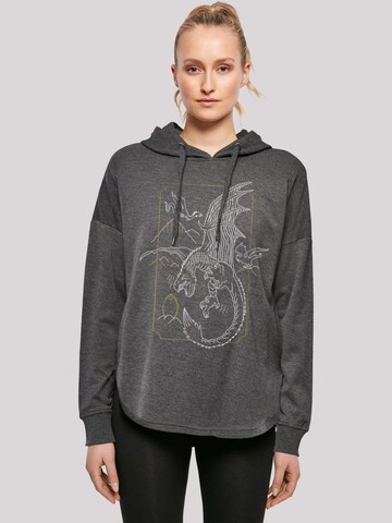 Sweat-shirt 'Harry Potter Dragon' F4NT4STIC en gris : devant