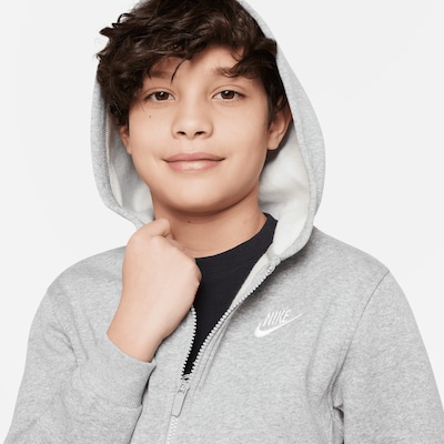Nike Sportswear Кофта на молнии 'CLUB FLEECE' в Серый меланж, Обзор товара