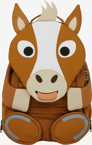 Affenzahn Backpack 'Großer Freund Pferd' in Brown: front