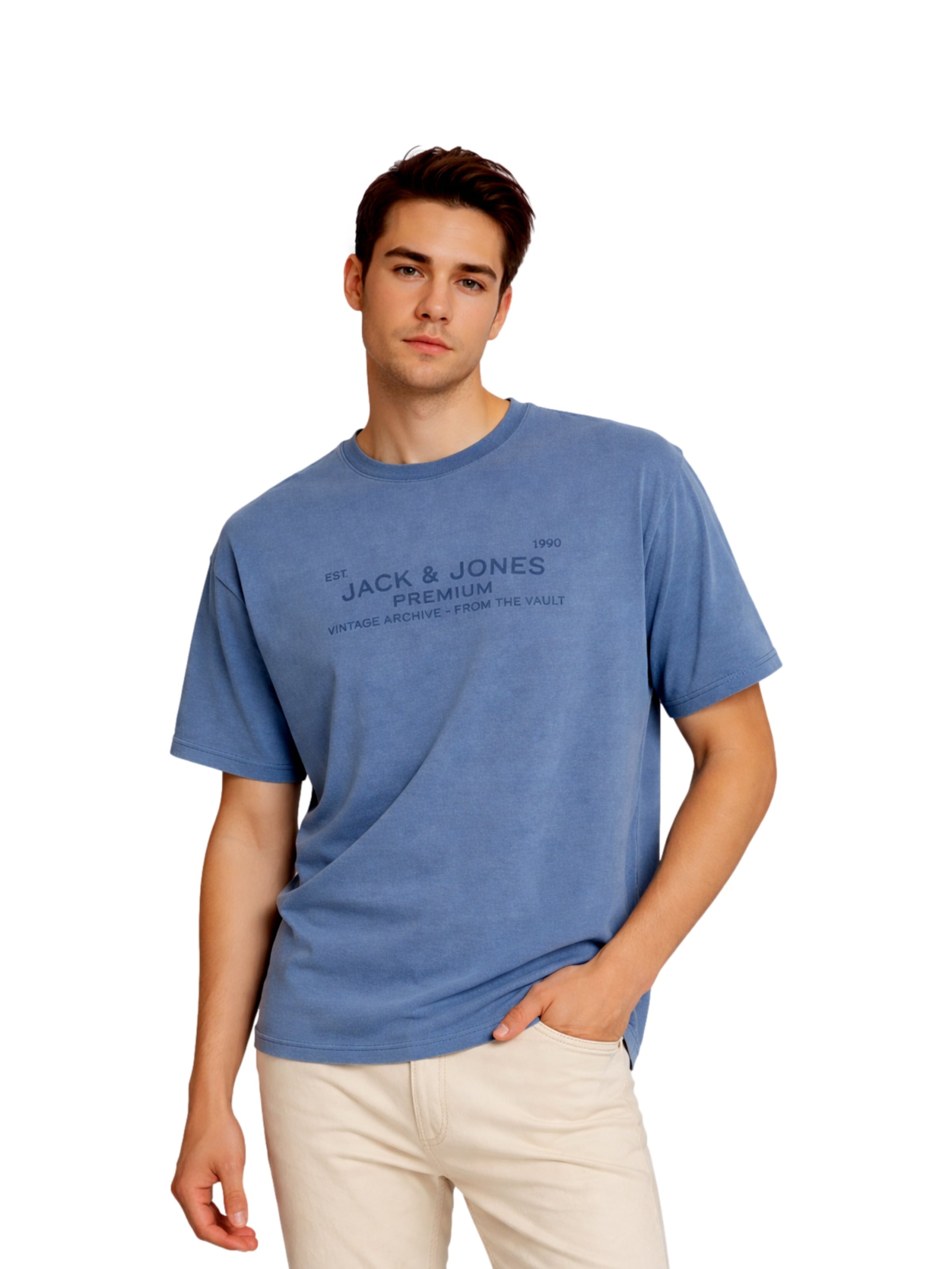 JACK & JONES - Camisa 'Bluaiden' em azul: frente