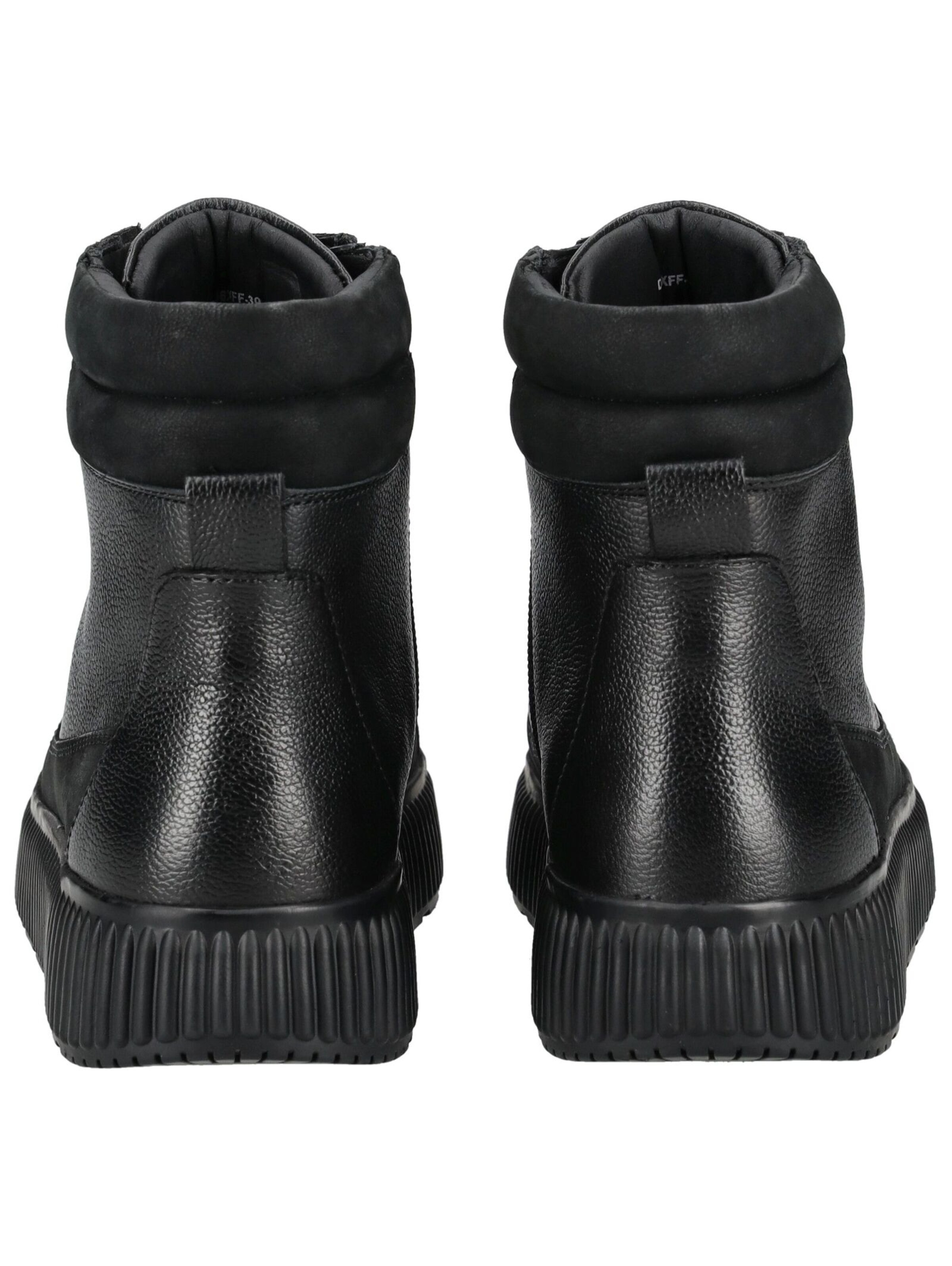 GEOX Schnürstiefelette in Schwarz