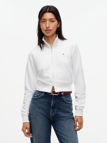 Tommy Jeans Sweatjacke in Weiß: Vorderseite