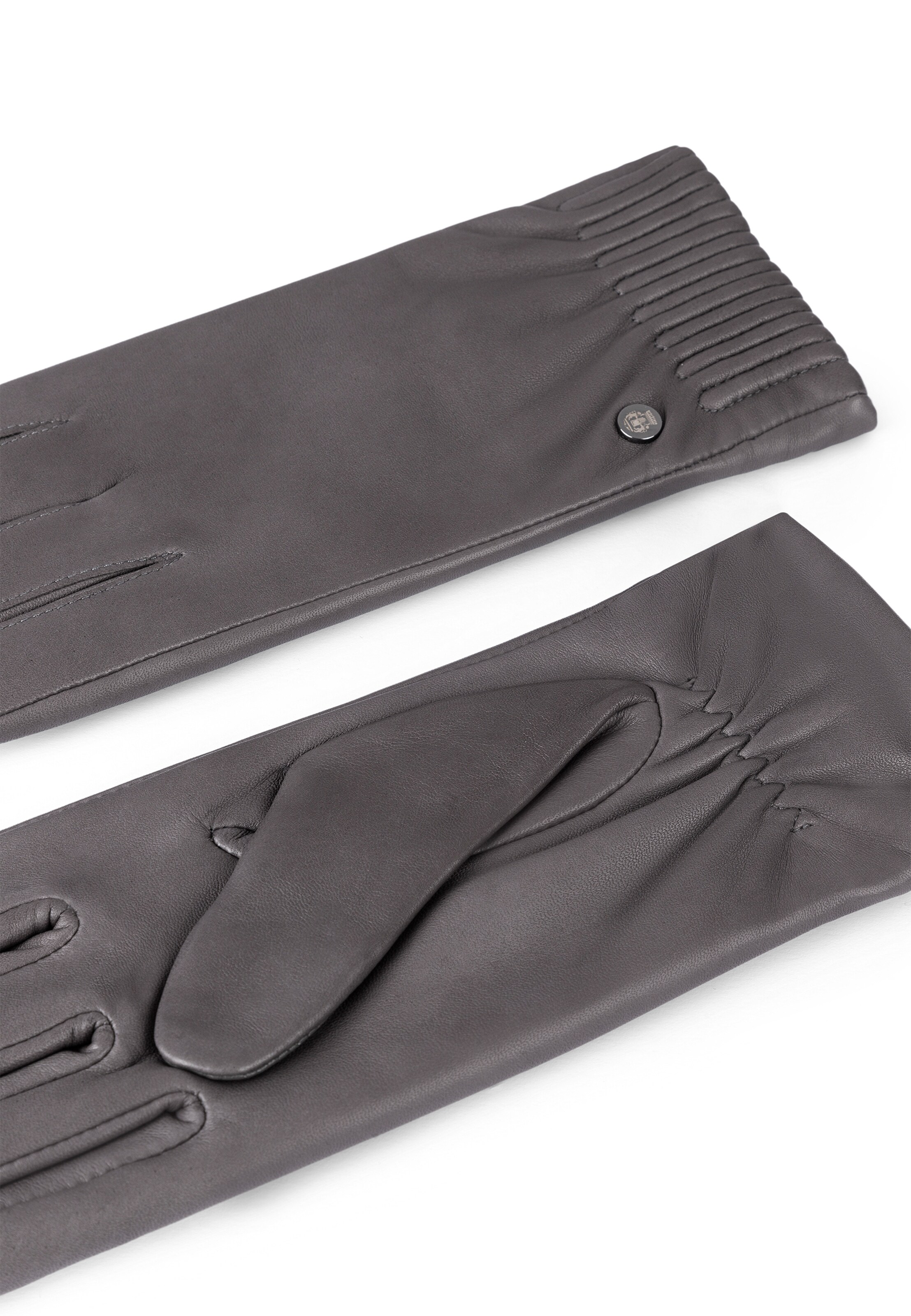 Roeckl Lederhandschuhe 'ARIZONA TOUCH' in Grau